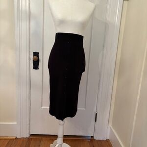 Black straight skirt